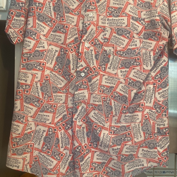 Vintage Budweiser button up - Picture 3 of 5